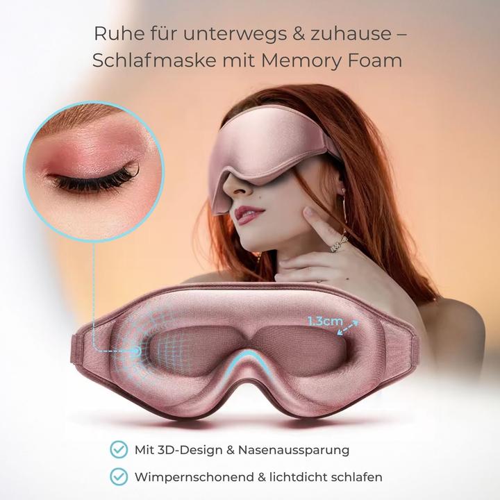 Immagine prodotto Hermex 3D Schlafmaske Augenmaske Schlafbrille Nachtmaske Maske (Maschera sonno)