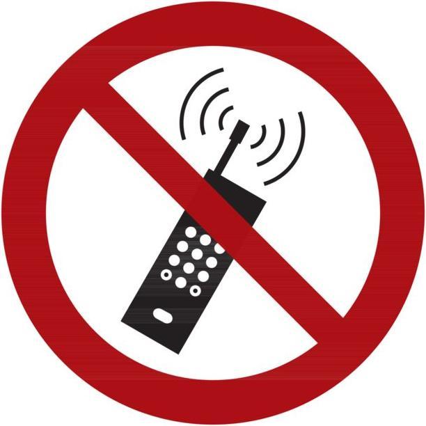 Produktbild Verbotszeichen Eingeschaltete Mobilfunktelefone verboten