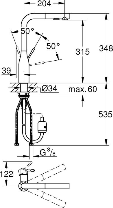Produktbild Grohe Essence Einhand-Spültischbatterie