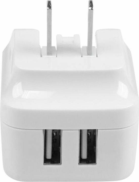 Immagine prodotto StarTech Caricatore USB a 2 porte / Alimentatore - Doppia spina di ricarica 17 Watt / 3,4 Amp - Doppio (17 W)