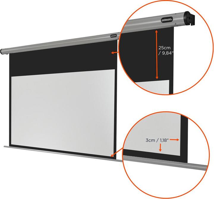 Image du produit Celexon Home Cinema electric screen - Ecran - Possibilité de montage au plafond, adapté au mur (103.54", 16:9)