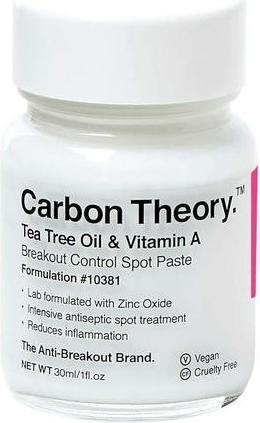 Produktbild Carbon Theory Tea Tree Oil & Vitamin A Breakout Control 30ml - New (Körperlotion, 30 ml)