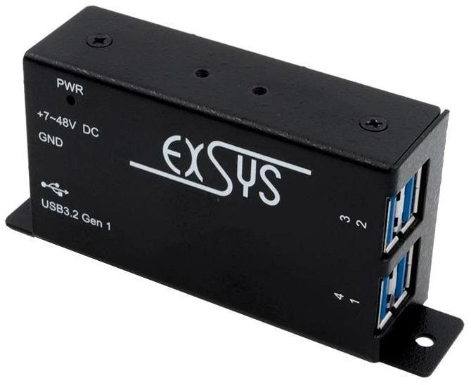 Produktbild Exsys USB 3.2 HUB 4-Port Gen1 (USB-B, 4 Ports)