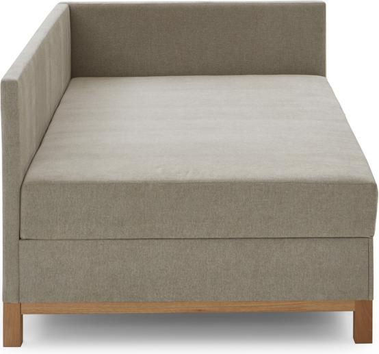 Produktbild Meise Möbel Santos Studioliege inkl. Bettkasten und Taschenfederkern Matratze Stoff Thor (90 x 200 cm)