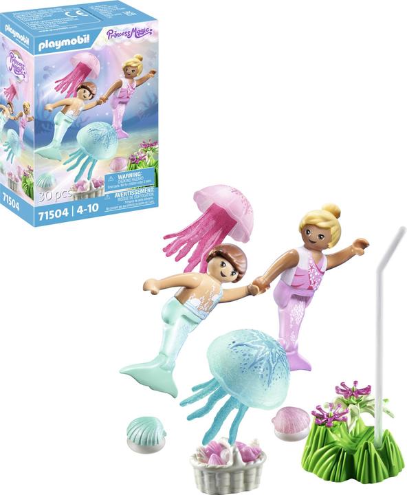 Actual product image Playmobil Mermaid children with jellyfish (71504, Playmobil Princess Magic)