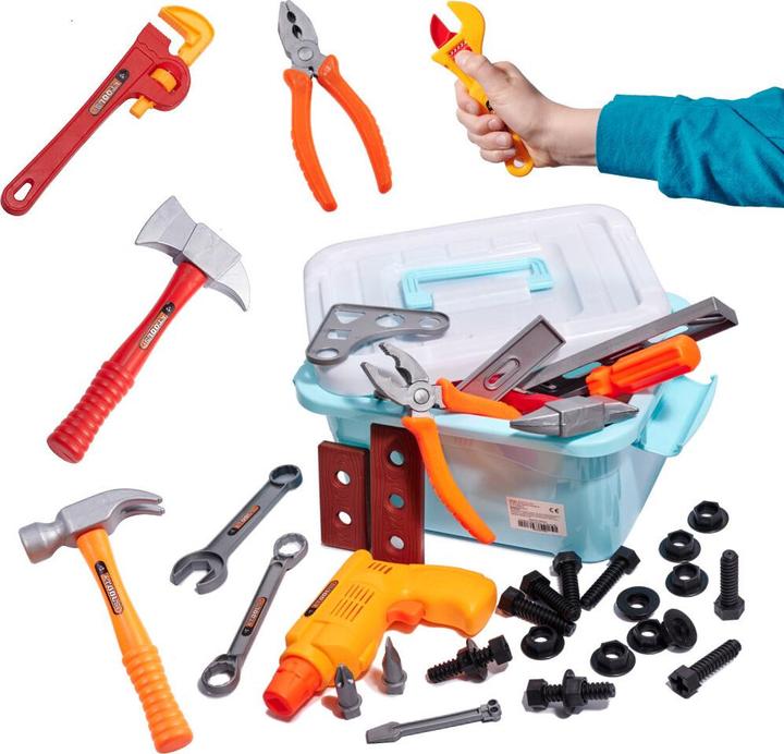 Produktbild Ikonka Werkstatt für Kinderwerkzeuge 48el.
