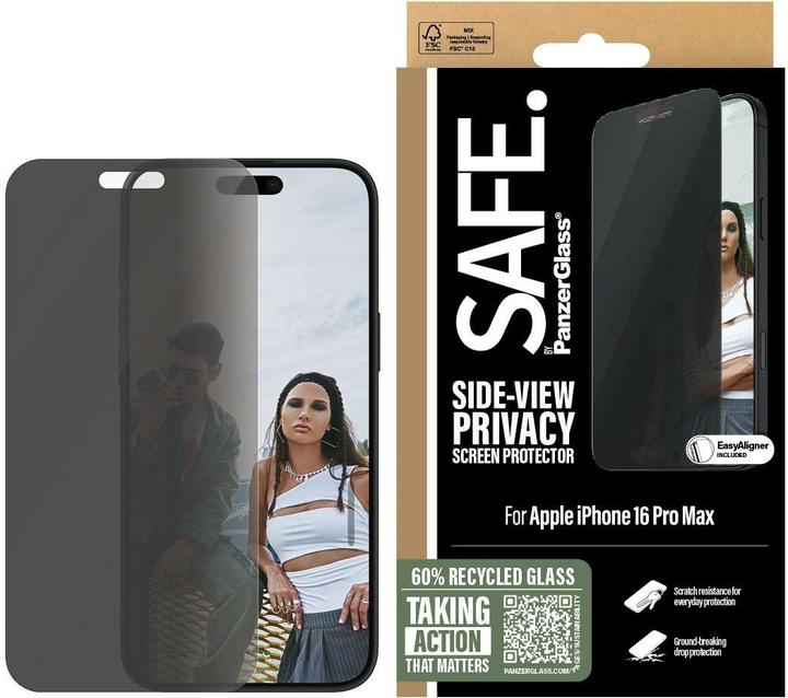 Actual product image PanzerGlass Safe. (1 Piece, Apple iPhone 16 Pro Max)