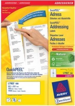 Image du produit Avery Étiquettes d'adresse L7163