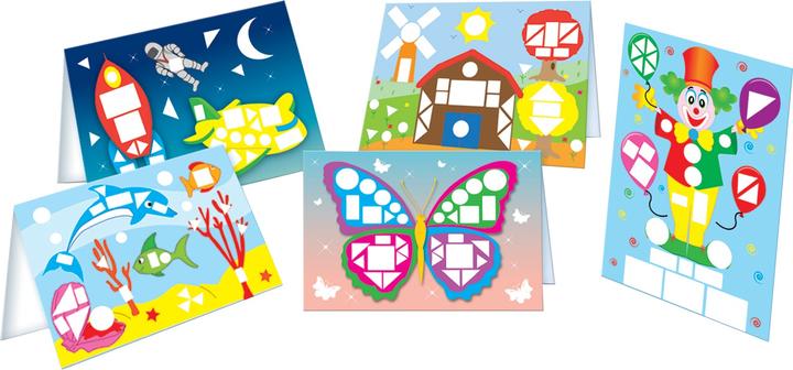 Actual product image Joustra Sticker pictures STICKER BOARDS, 33 pieces for children from 4 years, playful handling of f...