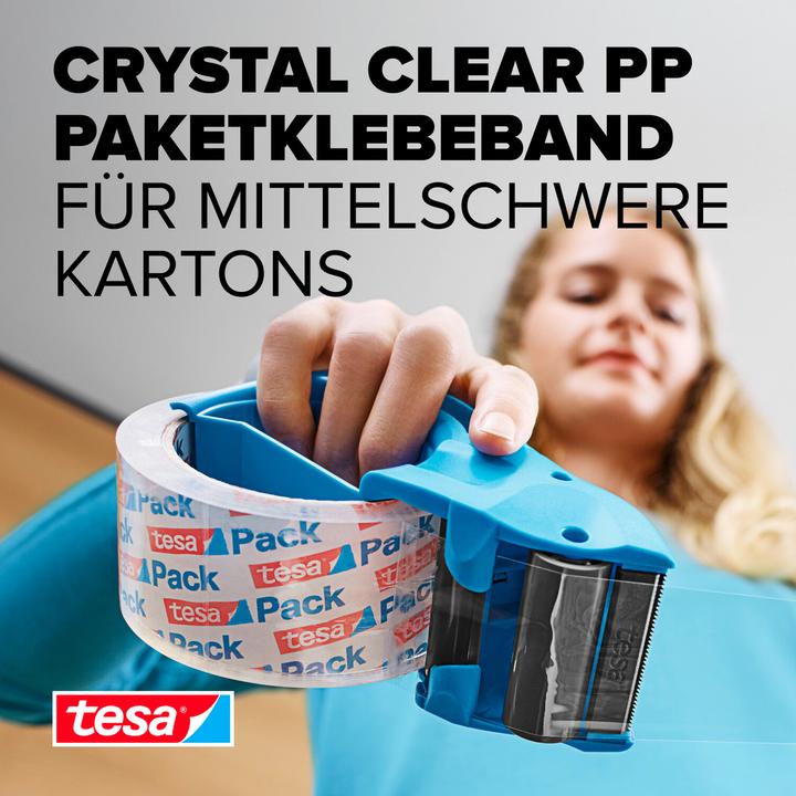 Produktbild tesa 3x tesapack CRYSTAL CLEAR Packband (50 mm)
