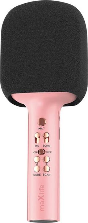 Maxlife Bluetooth microphone with speaker MXBM-600 pink