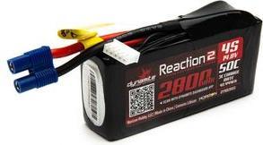 Actual product image Dynamite Reaction2 14.8V 2800mAh 4S 50C LiPo: 96mm EC3 (2800 mAh)
