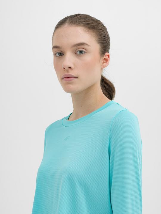 Actual product image 4F Koszulka damska longsleeve F218 niebieska 4FWSS24TFLOF218 33S M (M)