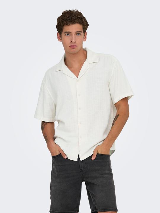 Actual product image Only & Sons Onslatham Rlxss Resort Linen Struc 0257 (S)