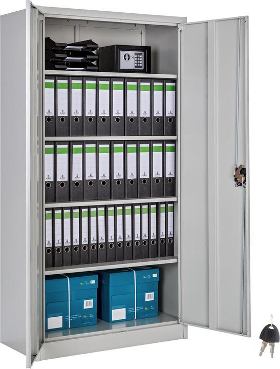 Produktbild tectake Aktenschrank (90 x 40 x 180 cm)
