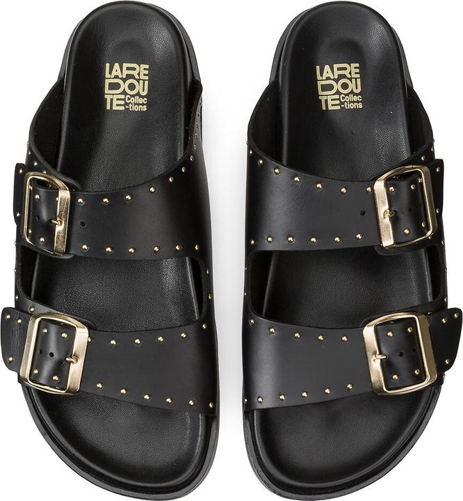 Produktbild La Redoute Collections Lederpantoletten mit Metallnieten (39)