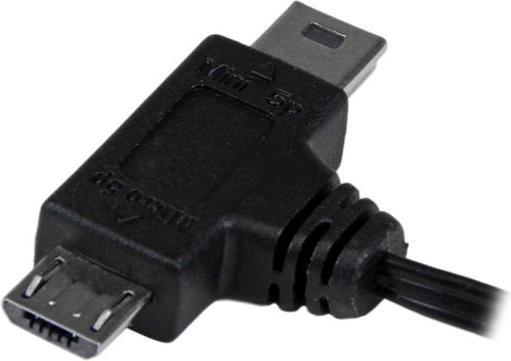 Produktbild StarTech 76cm Aufrollbares USB auf Micro USB und Mini USB Kabel - Stecker/Stecker - Ausziehbares Datenkabel (0.80 m, USB 2.0)