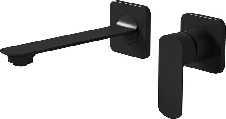 Emke Wasserhahn Bad modular Messing schwarz matt Mischbatterie Waschbecken Küchenarmatur mit Luftsprudler