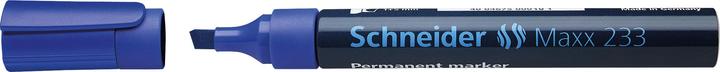Actual product image Schneider Maxx 233 permanent marker Line width: 1-5 mm Ink colour: blue (Blue, 5 mm, 1 x)