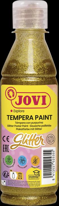 Produktbild Jovi Flüssige Plakatfarbe, Tempera Paint, Glitzer gold, 250 ml Flasche (Gold, 250 ml)