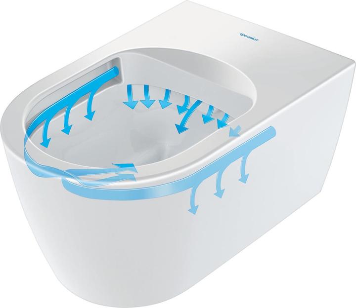Produktbild Duravit WWC ME by Starck COMPACT RIMLESS tief, 370x480mm weiss