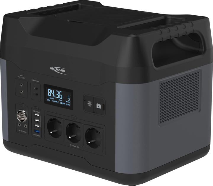 Produktbild Ansmann Powerstation Set, PS2200AC + Erweiterungsakku PSE2200 + Solarpanel 100 W