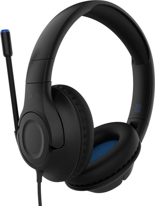 Belkin Gaming On-Ear Kopfhörer für Kinder mit Kabel ENA011hqBK