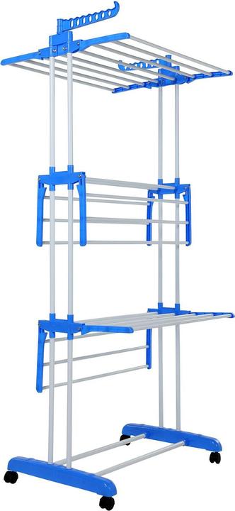 Produktbild JTI Beweglicher Kleiderständer und Wäscheständer - Blau