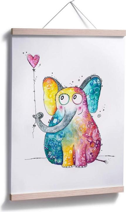 Produktbild Trenddeko Hagenmeyer - Elefant mit Herz (24 x 30 cm)