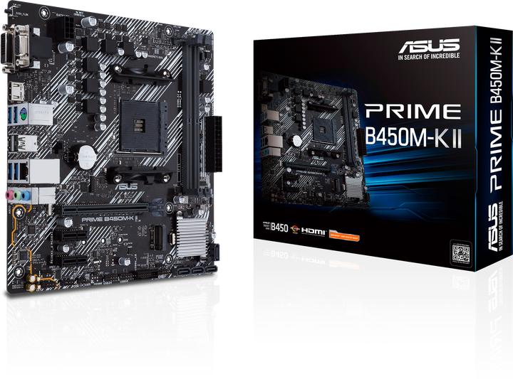 Actual product image ASUS PRIME B450M-K II (AM4, AMD B450, mATX)