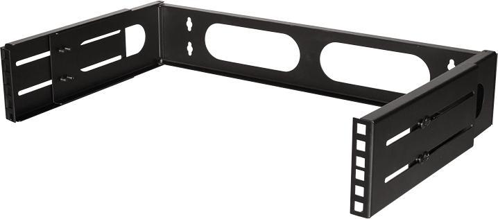 LogiLink W02B40B Support mural 48,30 cm (19") 2 U, noir