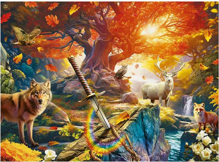 Actual product image Ravensburger Puzzle „Der Wald von Excalibur“, 500 Teile. (500 pieces)
