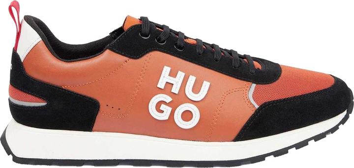 Actual product image HUGO Mens Icelin Running Suede Trainers (39.5)