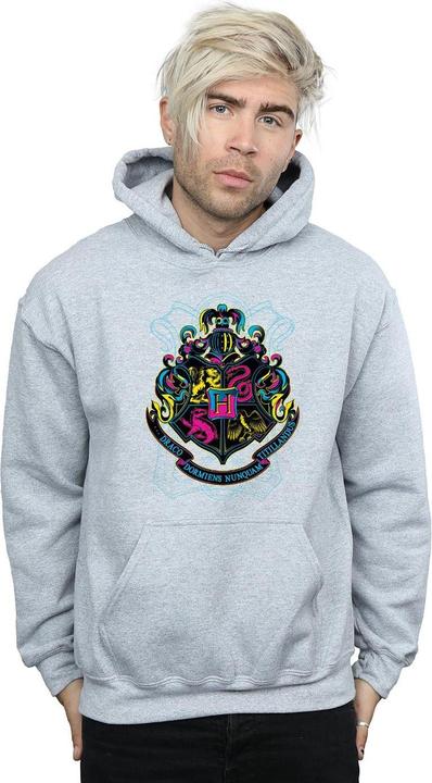 Produktbild Neon Hogwarts Crest Kapuzenpullover (S)