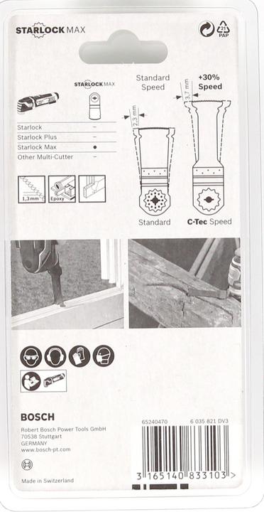 Produktbild Bosch Professional Zubehör BIM Tauchsägeblatt MAIZ 32 APB, Wood and Metal, 80 x 32 mm, 1er-Pack
