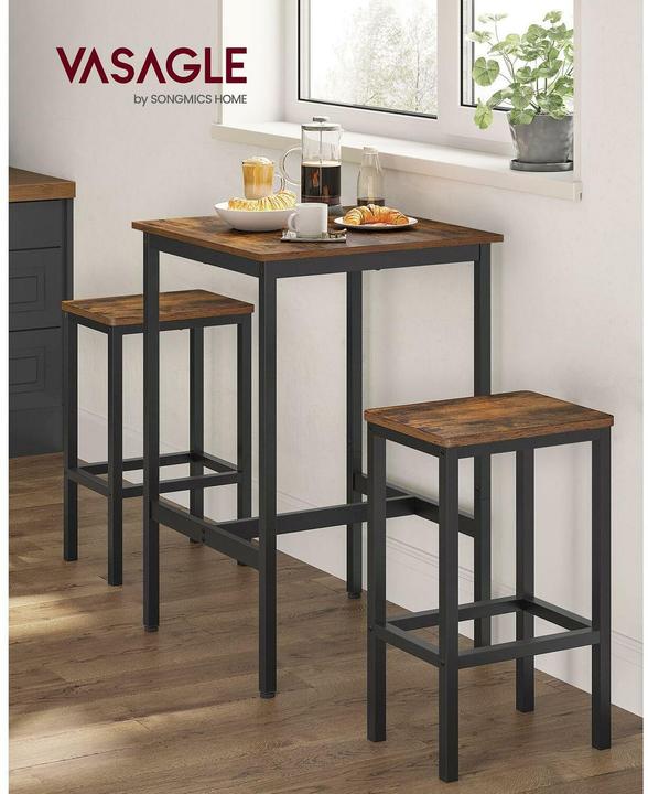 Produktbild Vasagle Bartisch-Set (60 x 90 x 60 cm)