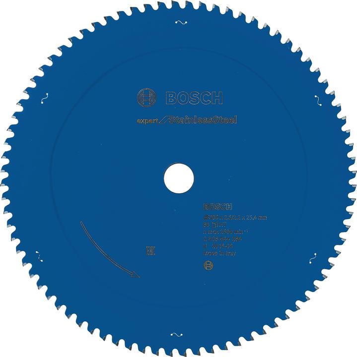 Bosch Professional Zubehör Kreissägeblatt Expert for Stainless Steel, 305 x 25,4 x 2,5 x 80