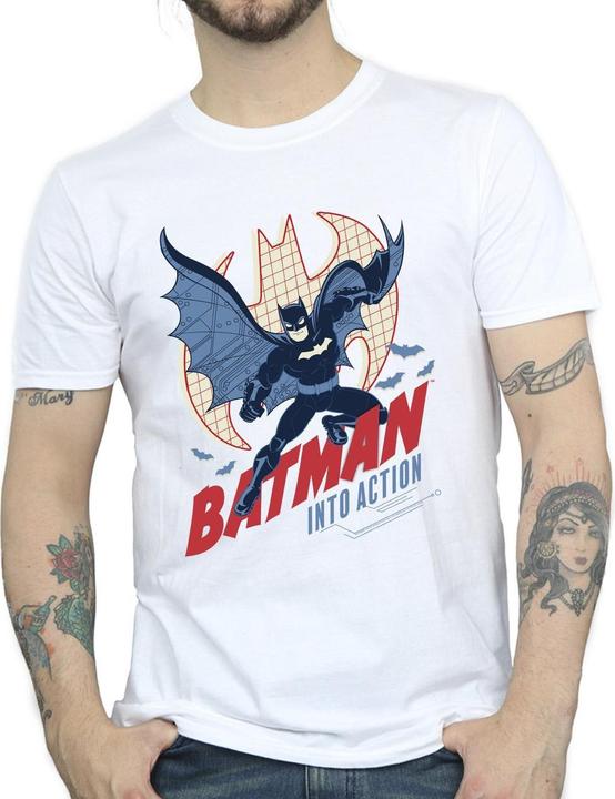 Immagine prodotto Batman Into Action Maglietta Uomo (4XL)