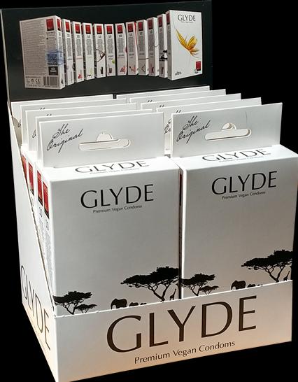 Produktbild Glyde Ultra Maxi Vegane XL-Kondome - Transparent, 56mm, 100 Stück (100 Stk.)
