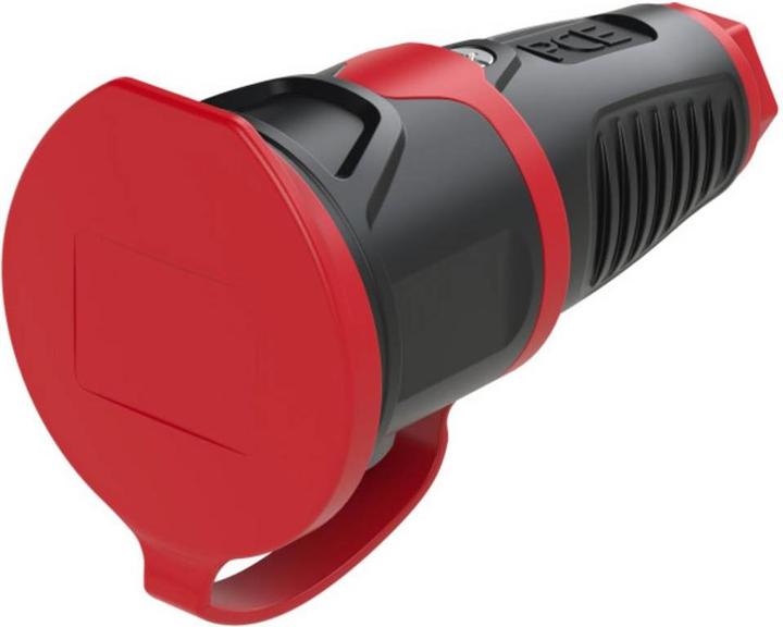 PCE Presa di contatto di messa a terra in gomma piena 250V con coperchio IP54 2521-sr