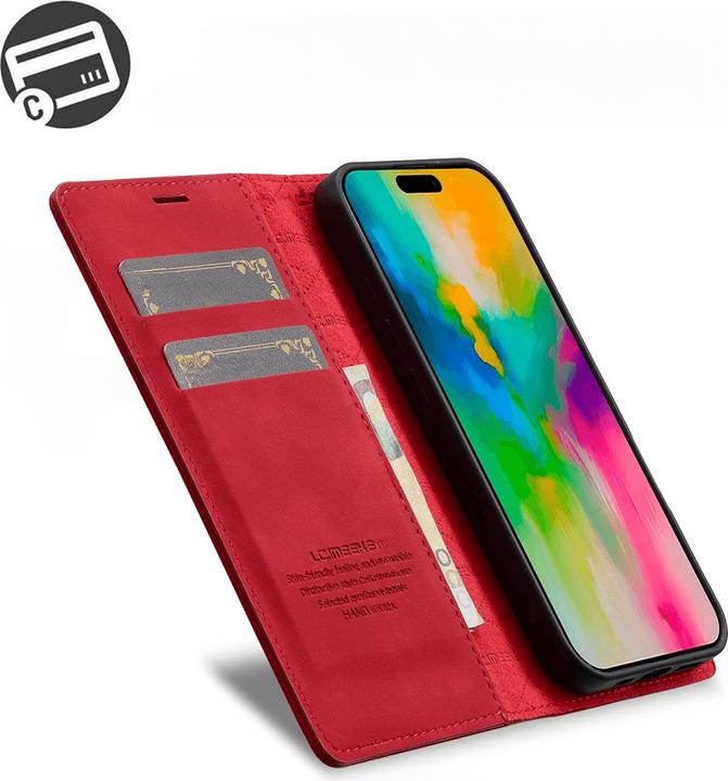 Image du produit LC.Imeeke iPhone 16 - Étui à clapet Vintage (Apple iPhone 16)
