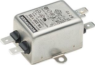 Produktbild Schaffner EMV Netzfilter, 3A, 250VAC, Schnellverbindung/Lot