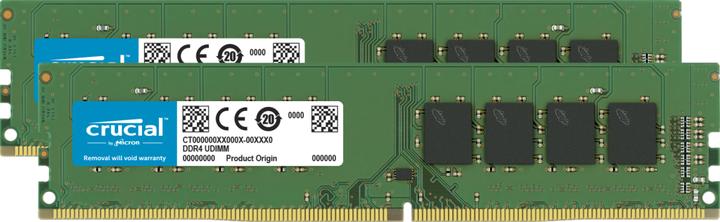 Crucial Desktop Memory (2 x 16GB, 2666 MHz, DDR4-RAM, DIMM)