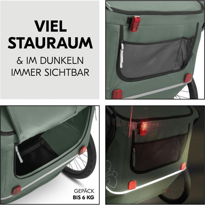 Produktbild Hauck 3in1 Fahrradanhänger Bike N Walk Duo für