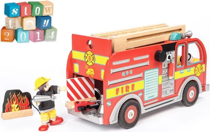 Actual product image Le Toy Van Fire department car set