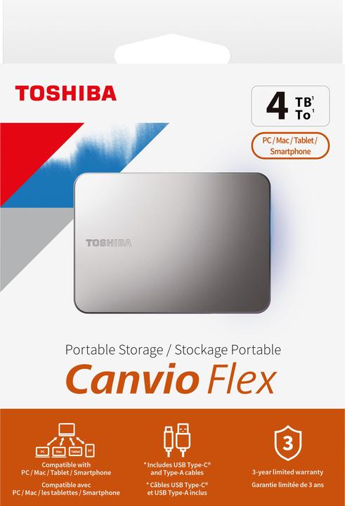 Actual product image Toshiba Canvio Flex 1TB (1 TB)