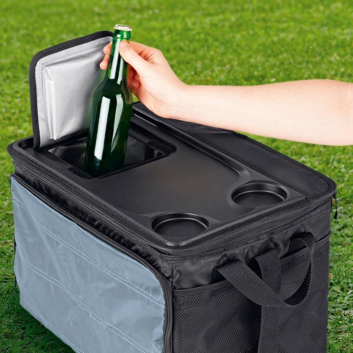 Actual product image Easymaxx Kühltasche faltbar - 30 l – Schwarz / Dunkelgrau (30 l)