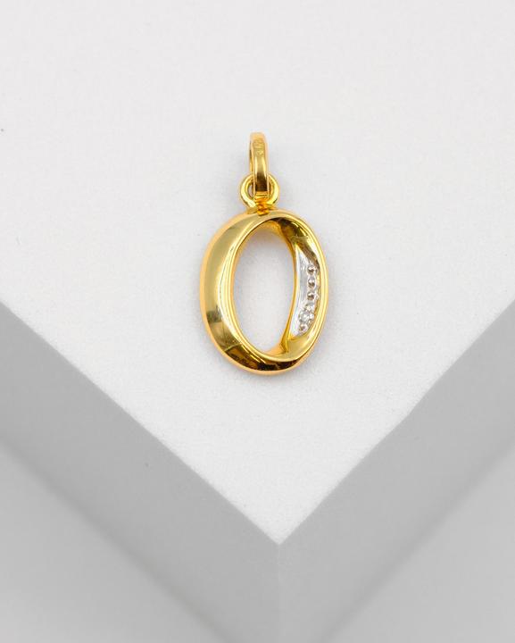 Image du produit Muau Lettre (Or blanc, Or jaune, Or rose ou argent)
