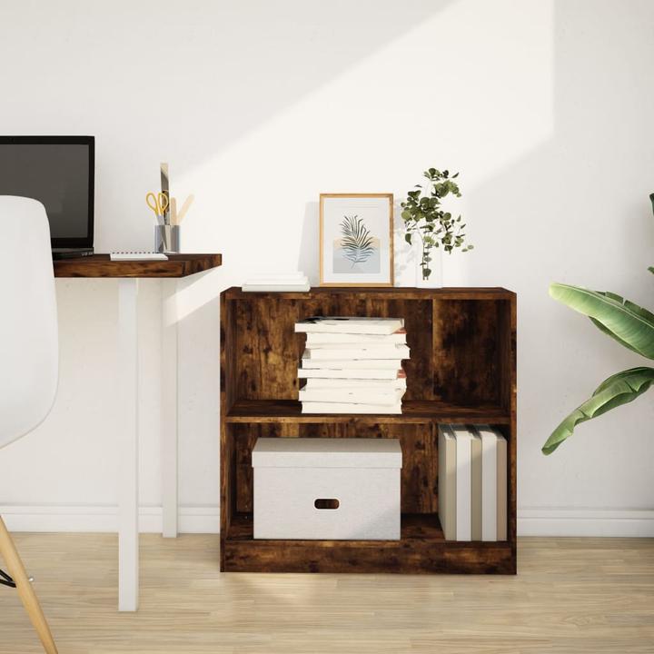 Immagine prodotto VidaXL Bücherregal Regal Standregal Büroregal Aufbewahrungsregal Räuchereiche (80 x 24 x 76 cm)