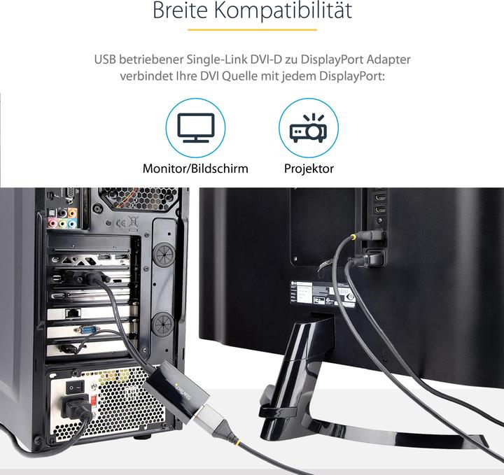 Actual product image StarTech Dvi To Displayport Adapter (DVI, 5.80 cm)